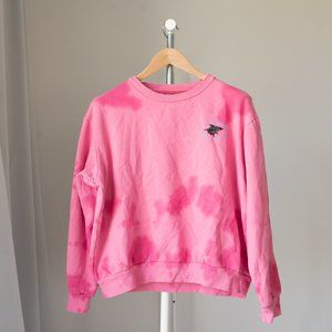 MAUI and sons pink crew neck sweater Large